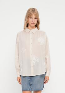 Блуза VILA VIFARIA EMBROIDERY SHIRT, Birch /Beige