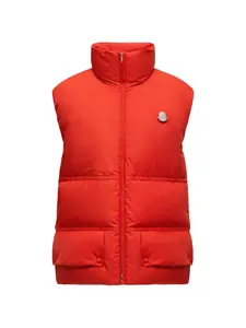 Стеганый жилет с логотипом из коллаборации с Jil Sander Moncler, красный
