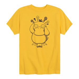 Футболка с рисунком Pokemon Psyduck для мальчиков 8–20 лет Licensed Character, желтый