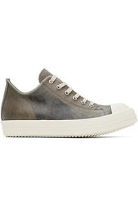 Голливудские низкие кроссовки sneaks Rick Owens, мультиколор