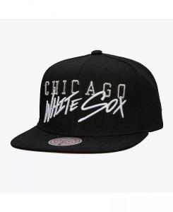 Мужская черная кепка Chicago White Sox Team с биркой Snapback Mitchell & Ness, черный