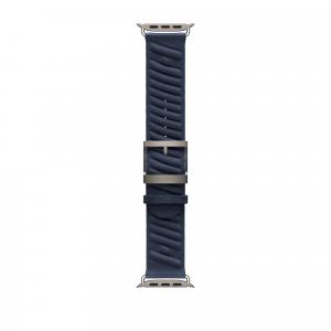 HERMES Часы Strap Apple Compatibility Polyamide Yarn Material 49mm, Bleu Nuit Midnight Blue