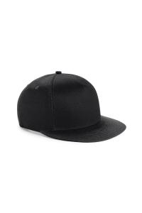 Молодежная кепка Snapback в стиле ретро Beechfield, черный