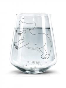 Стакан для питья собаки таксы без слов в прозрачном виде Mr. & Mrs. Panda