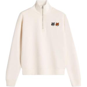 Толстовка с молнией из хлопка Maison Kitsuné Maison Kitsune, latte