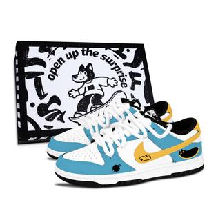 Nike Dunk Black White, экзотические охотничьи устойчивые к истиранию низкие кроссовки для скейтбординга unisex blue
