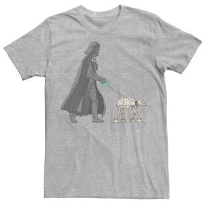 Мужская футболка с рисунком Darth Vader AT-AT Walker Star Wars