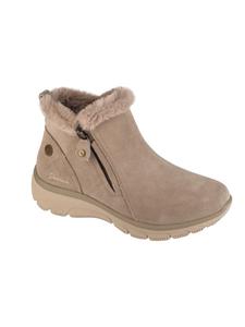 Ботинки женские зимние Skechers замшевые на молнии, бежевый