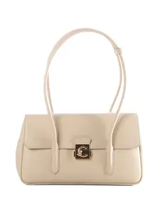 Фактурная сумка на плечо Coccinelle, бежевый
