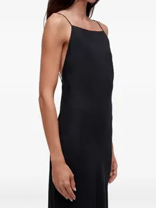 Платье макси с открытой спиной Osklen, черный