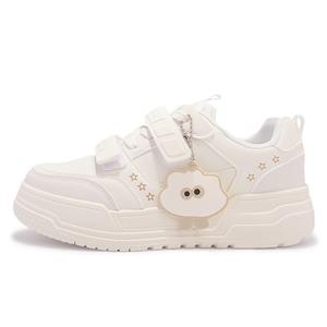 Jiongsen дышащие повседневные кроссовки low top женские white khaki
