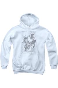 Супермен взрывает космос худи с принтом Gildan, белый