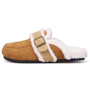 Резиновая подошва закрытые тапочки для женщин Joy&Mario, коричневый