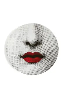 Тарелка red lips, 3х26 см, Fornasetti, белый
