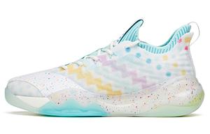 ANTA Кроссовки KT6 Low противоскользящие износостойкие низкие баскетбольные белые зеленые синие