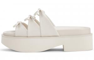 Женские шлепанцы с композитной подошвой из ЭВА, 5,5 см Charles&Keith, chalk белый