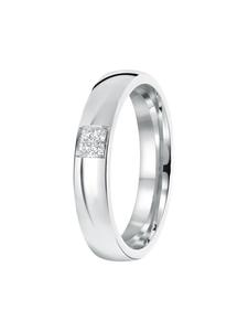 Lucardi Квадратное кольцо из стерлингового серебра 925 пробы