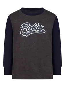 Спортивный костюм с логотипом Polo Ralph Lauren Kids, серый