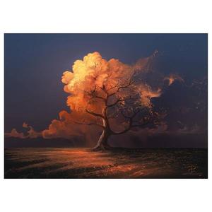 Картина на холсте A.S. Création Late Fall цвет blau /braun