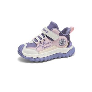 Нескользящие износостойкие детские кроссовки средней высоты для повседневной носки BOBDOG, розовый