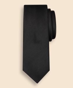 Однотонный шелковый галстук-реп, изготовлен в США.