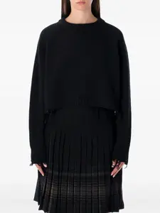 Свободный свитер Low Classic, черный
