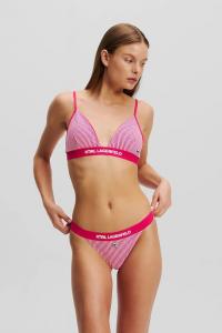 Хлопковые стринги Karl Lagerfeld, розовый