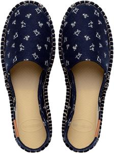 Унисекс-сандалии на танкетке Havaianas, темно-синий