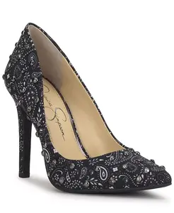 Женские туфли-лодочки Cassani с заостренным мысом и шипами Jessica Simpson, черный