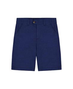Бермуды для мальчиков с наклонными карманами - малыши, подростки Deux par Deux, синий
