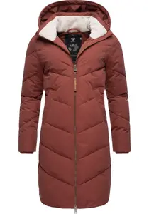 Зимнее пальто Ragwear "Ребелка", стильная зимняя парка со съемным капюшоном, цвет Terra