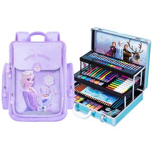 Disney Полиэстеровый вместительный рюкзак для школьников с молнией, Purple+Painting