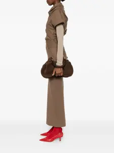 Сумка на плечо Midi Miami из замши DeMellier, коричневый