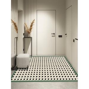 Y U-LIVE Ковер 120х120 см для прихожей кожаный, водонепроницаемый, нескользящий, PVC