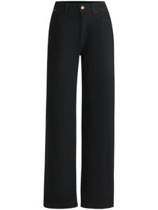 Прямые джинсы BOSS, черный