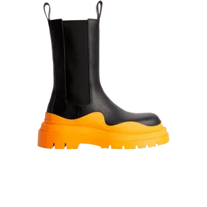 Ботинки Bottega Veneta Tire Boot 'Black Tangerine', черный