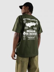Футболка HUF Rim & Wheel Inc T-Shirt, hunter green