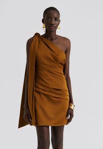 Платье Malina NELLY DRAPED ONE SHOULDER MINI DRESS, Amber/Mustard Yellow