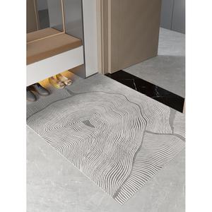 Xinglianxin Ковер 120х120 см из искусственной кожи для прихожей, нескользящий, с возможностью обрезки