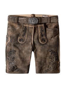 Кожаные брюки Edgar темно-коричневого цвета Stockerpoint