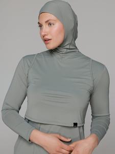 Купальник-футболка SIYA Swimwear Hijab, цвет Smoke grey