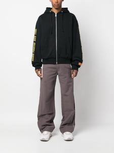 Худи на молнии с логотипом Heron Preston, черный