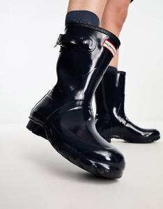 Сапоги резиновые короткие Hunter Original, темно-синий