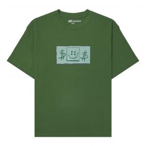 Футболка UNIQLO x Cactus Plant Flea Market Spongebob Squarepants UT Graphic T-Shirt 'Olive'