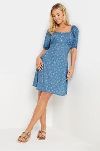 Мини-Платье Pixiegirl с принтом мелких цветочков Pixiegirl Petite, синий