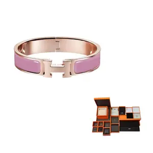 Clic H Браслеты для женщин HERMES, розовый