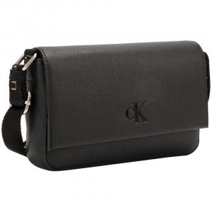 CALVIN KLEIN Сумка через плечо из комбинированного материала малая женская Space Black, UB1-Space Black