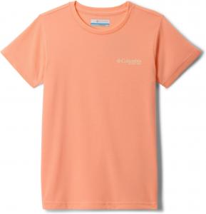 Футболка с короткими рукавами Columbia Girls PFG, Tiki Pink/Pfg Fish Flag