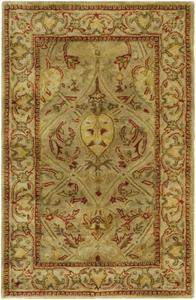 Ковер SAFAVIEH, 77 x 122 см, Persian Legend Collection, Moss & Beige, ручной работы из традиционной шерсти, идеально для помещений с высокой проходимостью: прихожая, гостиная, спальня (PL819G)