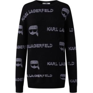 Karl Lagerfeld / Karl Lagerfeld Jeans Женские свитера, черные, с круглым вырезом, средней толщины, другие